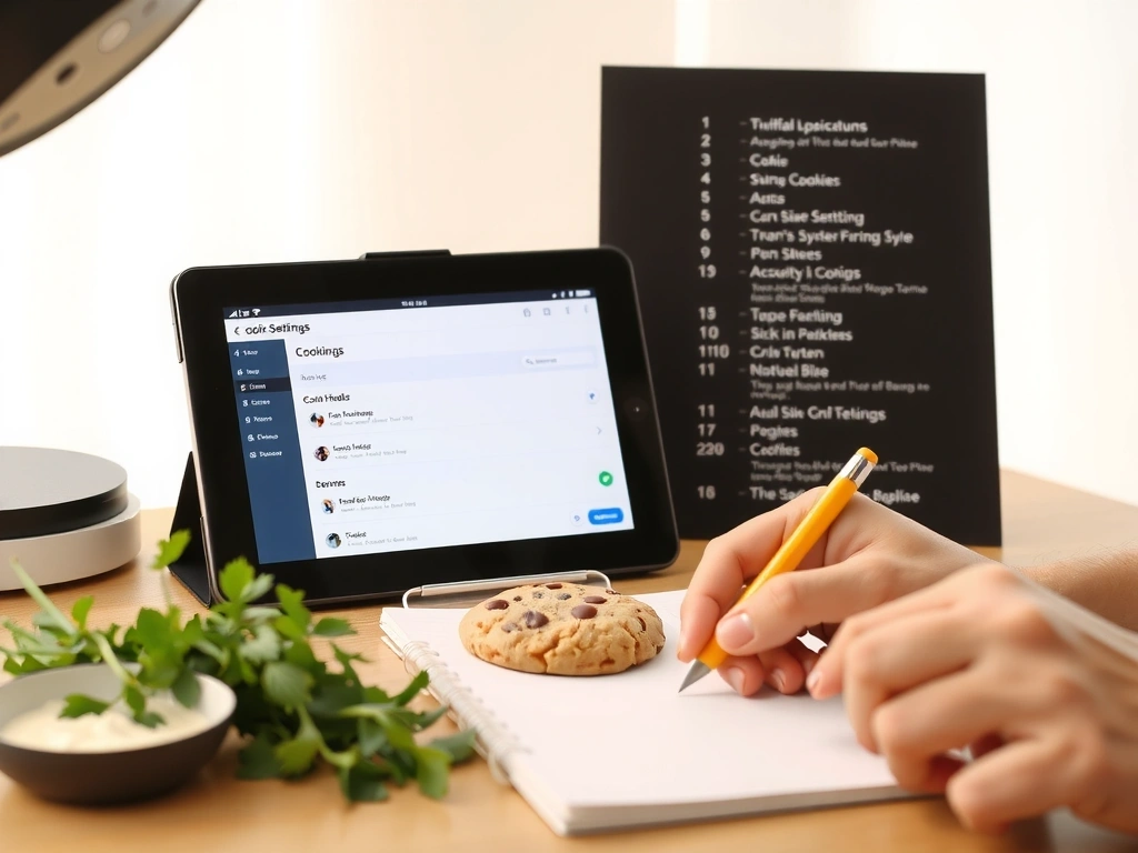 Verständliche Cookie-Einstellungen auf einem Tablet